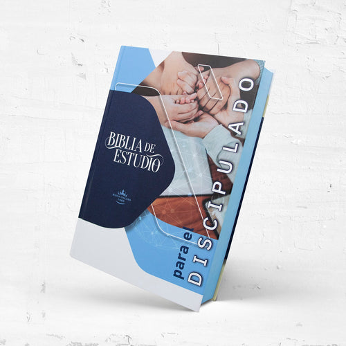 Biblia de Estudio para el Discipulado Tapa dura + Índice 3D + Estuche con cierre + Resaltador gel neón + Guía de uso GRATIS
